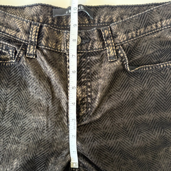 J Brand Women's Black Herringbone Skinny Leg Jeans Size 28 Grunge Goth Indie - Picture 12 of 13